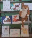 "А у нас такая кошка" выставка рисунков