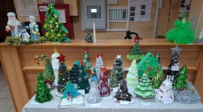 "Новогодние фантазии" (фрагмент выставки)